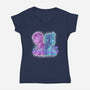 Sister Or Enemies-Womens-V-Neck-Tee-nickzzarto