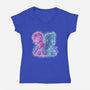 Sister Or Enemies-Womens-V-Neck-Tee-nickzzarto