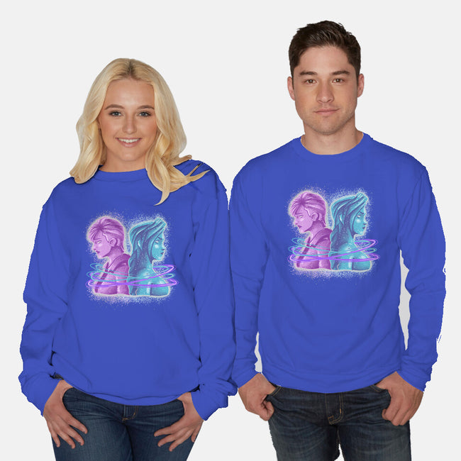 Sister Or Enemies-Unisex-Crew Neck-Sweatshirt-nickzzarto