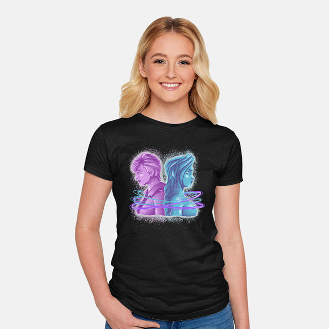 Sister Or Enemies-Womens-Fitted-Tee-nickzzarto