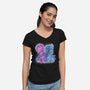Sister Or Enemies-Womens-V-Neck-Tee-nickzzarto