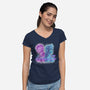 Sister Or Enemies-Womens-V-Neck-Tee-nickzzarto
