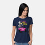 Skull And Cats-Womens-Basic-Tee-yumie