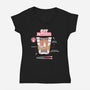 Cat Noodles-Womens-V-Neck-Tee-yumie