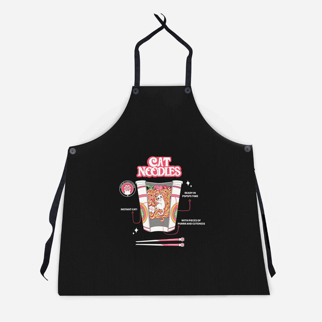 Cat Noodles-Unisex-Kitchen-Apron-yumie