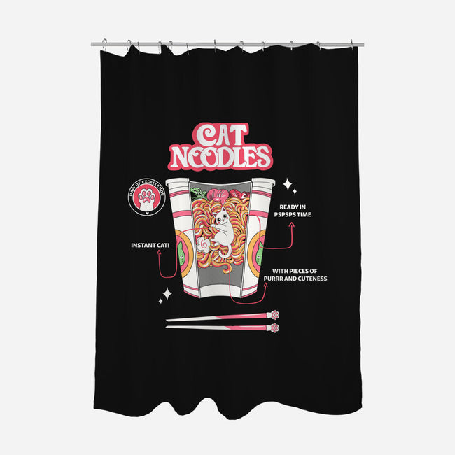 Cat Noodles-None-Polyester-Shower Curtain-yumie