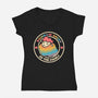 Rainbow Sheep-Womens-V-Neck-Tee-yumie