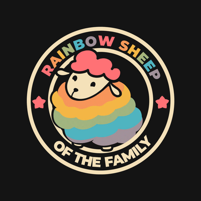 Rainbow Sheep-Womens-Off Shoulder-Sweatshirt-yumie