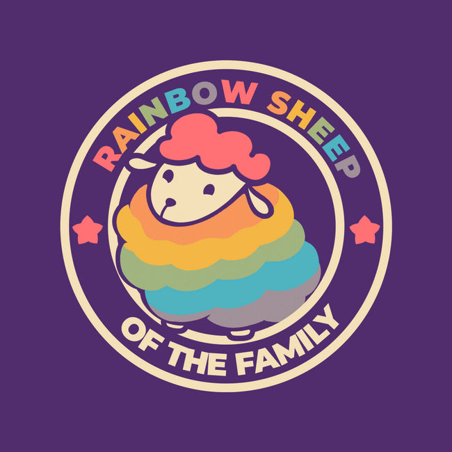 Rainbow Sheep-Womens-Off Shoulder-Sweatshirt-yumie