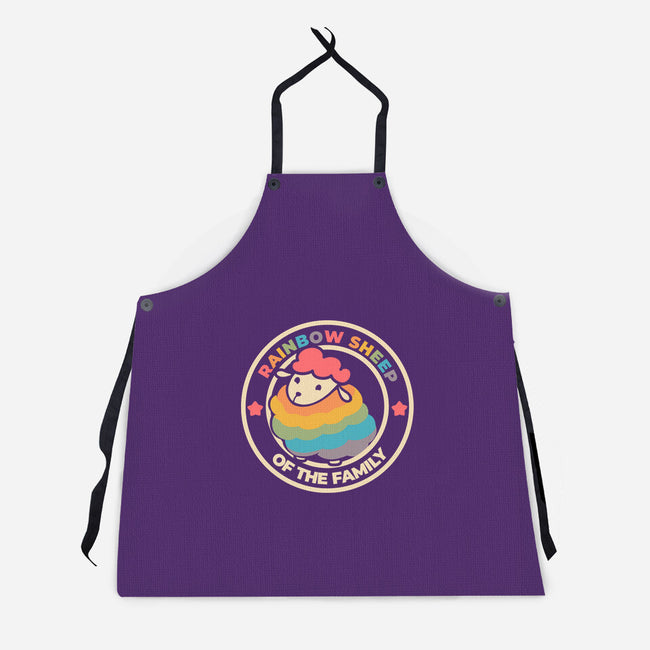 Rainbow Sheep-Unisex-Kitchen-Apron-yumie