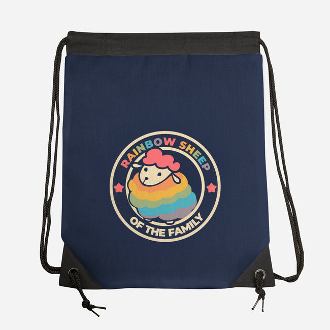 Rainbow Sheep-None-Drawstring-Bag-yumie