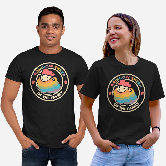 Rainbow Sheep-Unisex-Basic-Tee-yumie