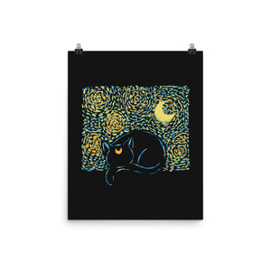 Starry Cat Art