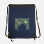 Starry Cat Art-None-Drawstring-Bag-yumie