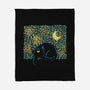 Starry Cat Art-None-Fleece-Blanket-yumie