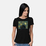 Starry Cat Art-Womens-Basic-Tee-yumie