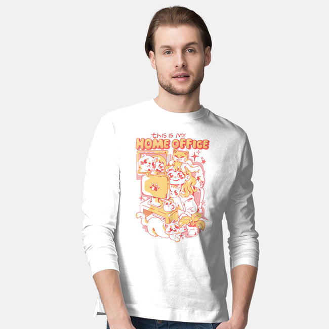 This Is My Home Office-Mens-Long Sleeved-Tee-yumie