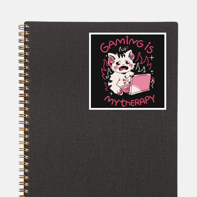 Gaming Is My Therapy-None-Glossy-Sticker-yumie