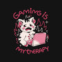 Gaming Is My Therapy-Womens-Basic-Tee-yumie