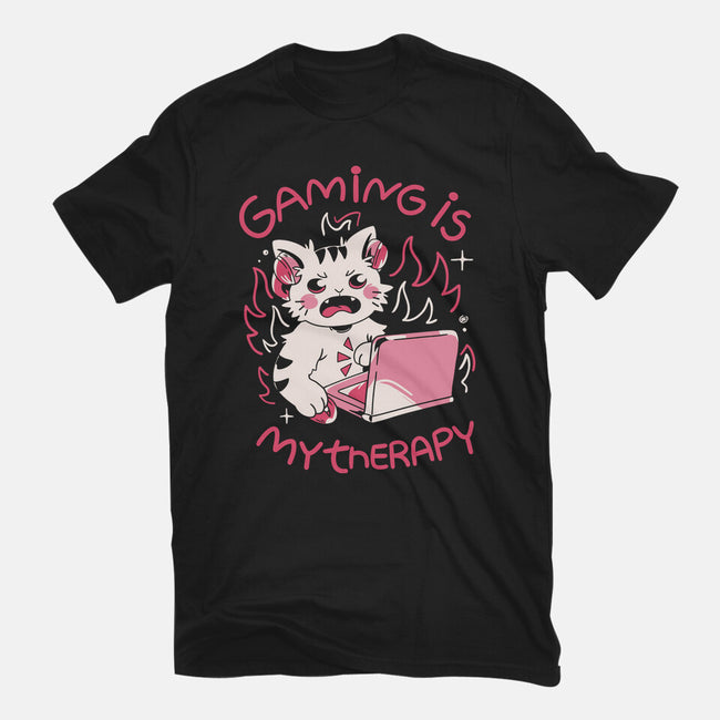 Gaming Is My Therapy-Womens-Basic-Tee-yumie