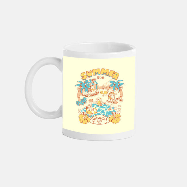 Summer Beach Cats-None-Mug-Drinkware-yumie