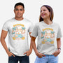 Summer Beach Cats-Unisex-Basic-Tee-yumie