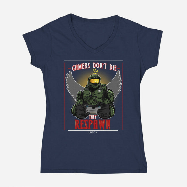 Gamer Meme-Womens-V-Neck-Tee-AndreusD