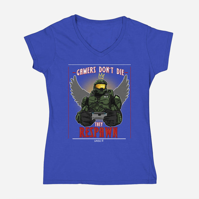 Gamer Meme-Womens-V-Neck-Tee-AndreusD