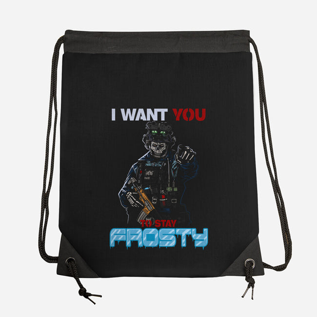 Stay Frosty-None-Drawstring-Bag-AndreusD