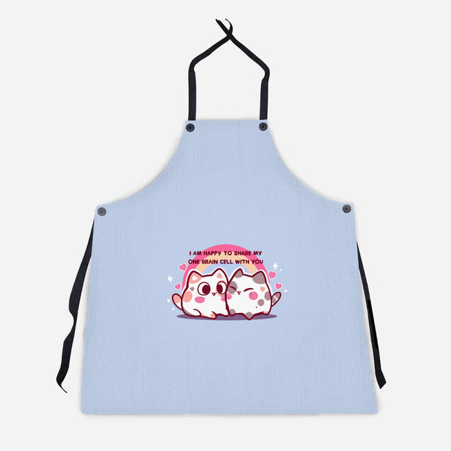 Happy To Share My Brain Cell-Unisex-Kitchen-Apron-TechraNova