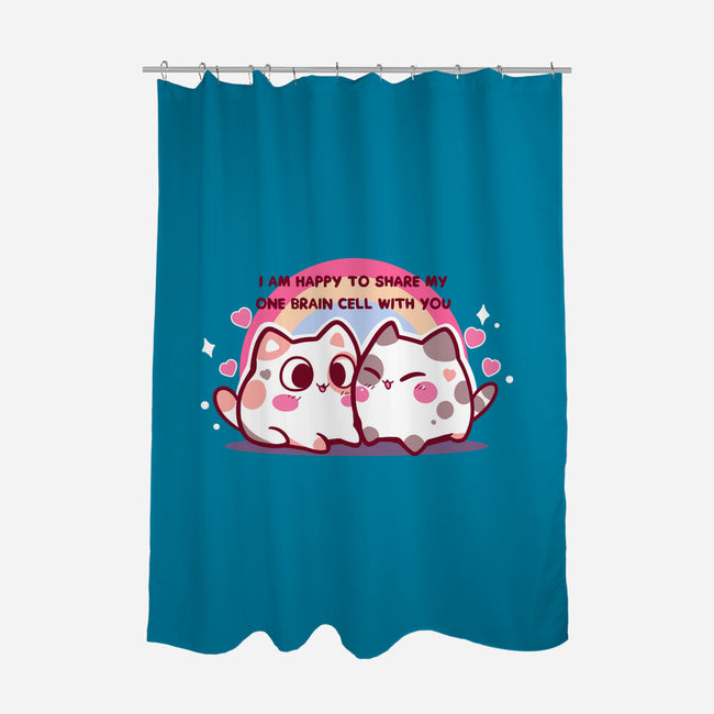 Happy To Share My Brain Cell-None-Polyester-Shower Curtain-TechraNova