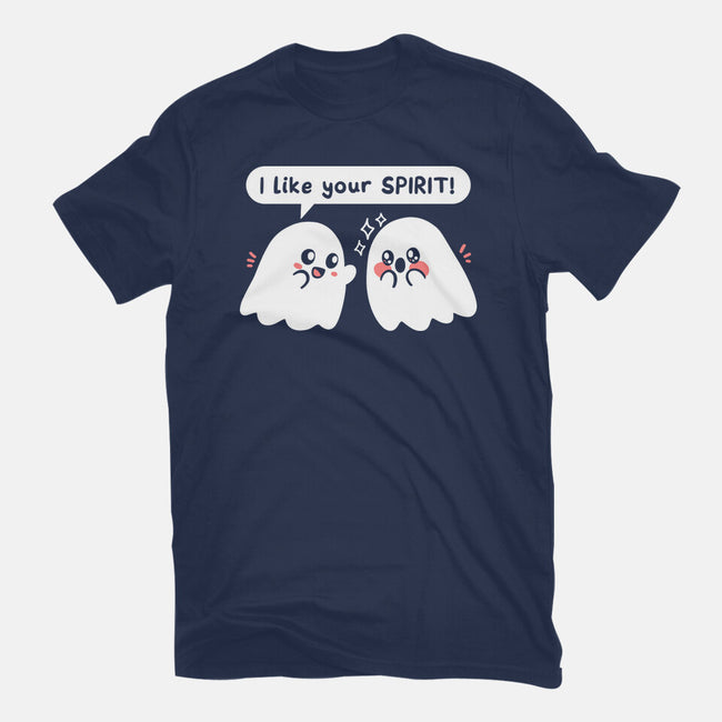 Ghost Likes Your Spirit-Unisex-Basic-Tee-TechraNova