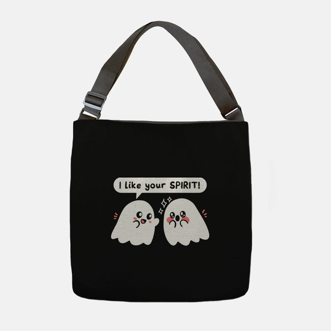 Ghost Likes Your Spirit-None-Adjustable Tote-Bag-TechraNova