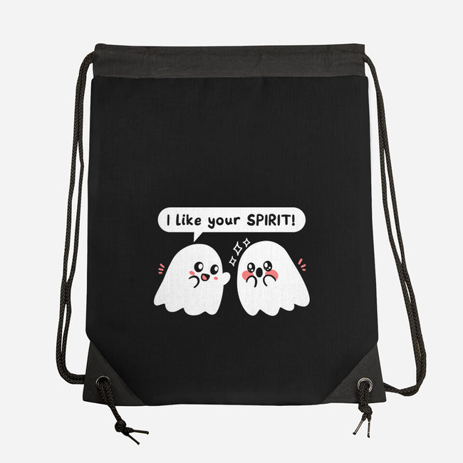 Ghost Likes Your Spirit-None-Drawstring-Bag-TechraNova