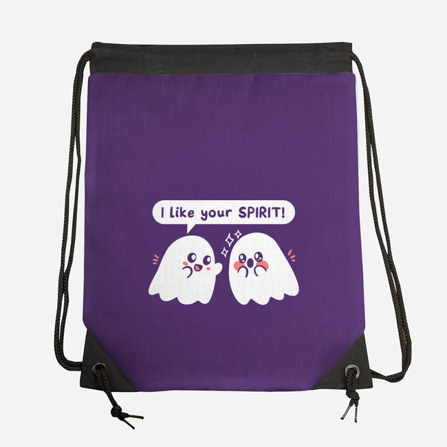 Ghost Likes Your Spirit-None-Drawstring-Bag-TechraNova