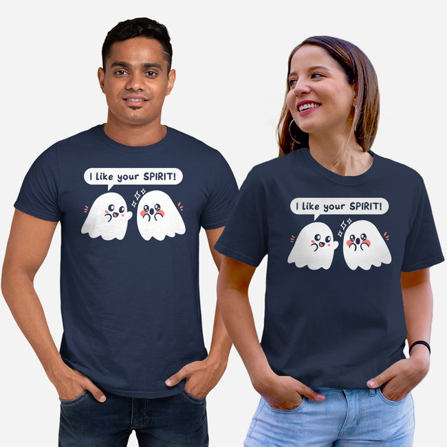 Ghost Likes Your Spirit-Unisex-Basic-Tee-TechraNova