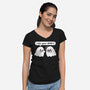 Ghost Likes Your Spirit-Womens-V-Neck-Tee-TechraNova