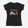 The One With The Smiles-Womens-V-Neck-Tee-estudiofitas