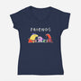 The One With The Smiles-Womens-V-Neck-Tee-estudiofitas