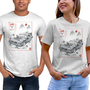 DeLorean Sumi-e