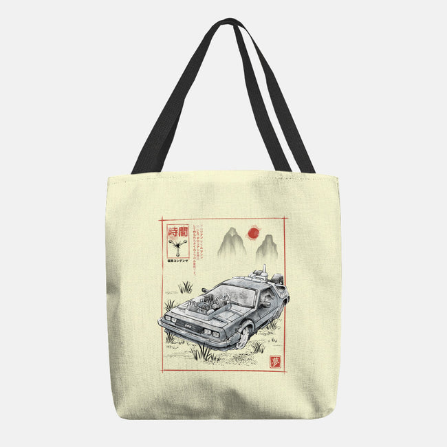 DeLorean Sumi-e-None-Basic Tote-Bag-Astrobot Invention