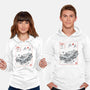 DeLorean Sumi-e-Unisex-Pullover-Sweatshirt-Astrobot Invention