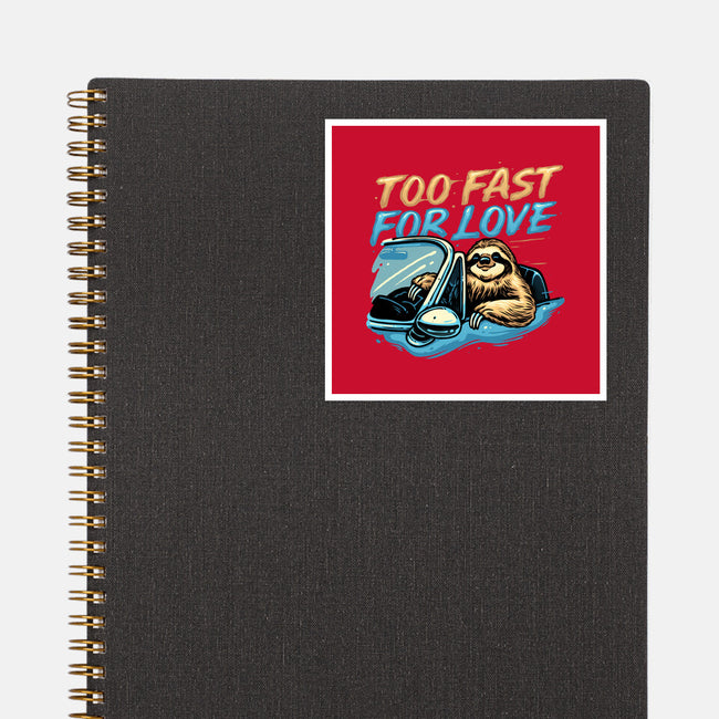 Too Fast For Love-None-Glossy-Sticker-glitchygorilla