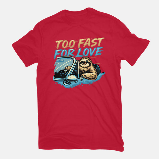 Too Fast For Love-Womens-Fitted-Tee-glitchygorilla