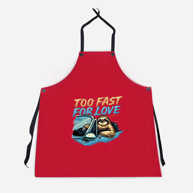 Too Fast For Love-Unisex-Kitchen-Apron-glitchygorilla