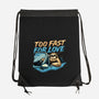 Too Fast For Love-None-Drawstring-Bag-glitchygorilla