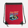 Too Fast For Love-None-Drawstring-Bag-glitchygorilla