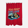 Too Fast For Love-None-Polyester-Shower Curtain-glitchygorilla