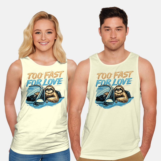 Too Fast For Love-Unisex-Basic-Tank-glitchygorilla