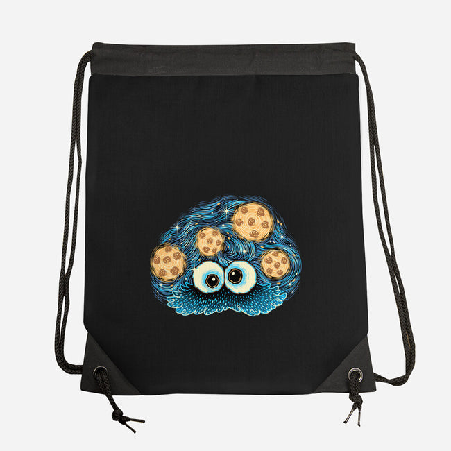 Cookies In The Night Sky-None-Drawstring-Bag-glitchygorilla